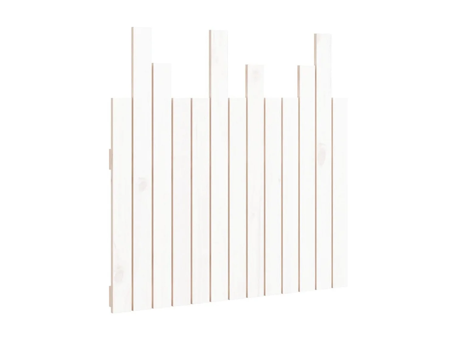 Cabecero de pared Blanco 82,5x3x80 cm Madera maciza de pino
