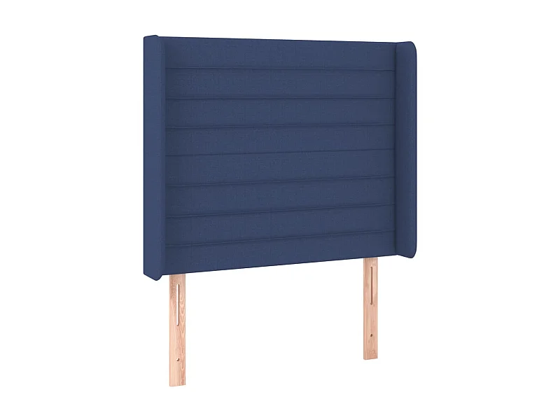 Testiera con orecchie Blu 103x16x118/128 cm Tessuto