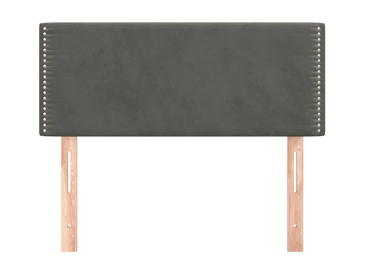 Tête de lit Gris foncé 80x5x78/88 cm Velours