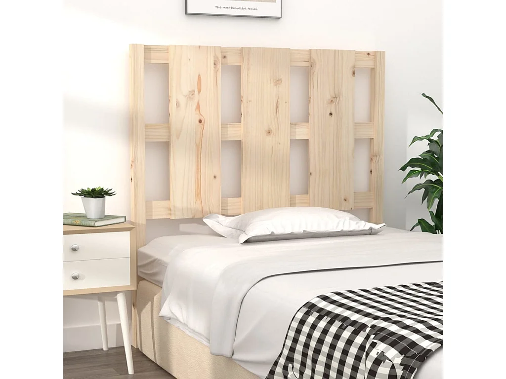 Tête de lit 95,5x4x100 cm Bois massif de pin