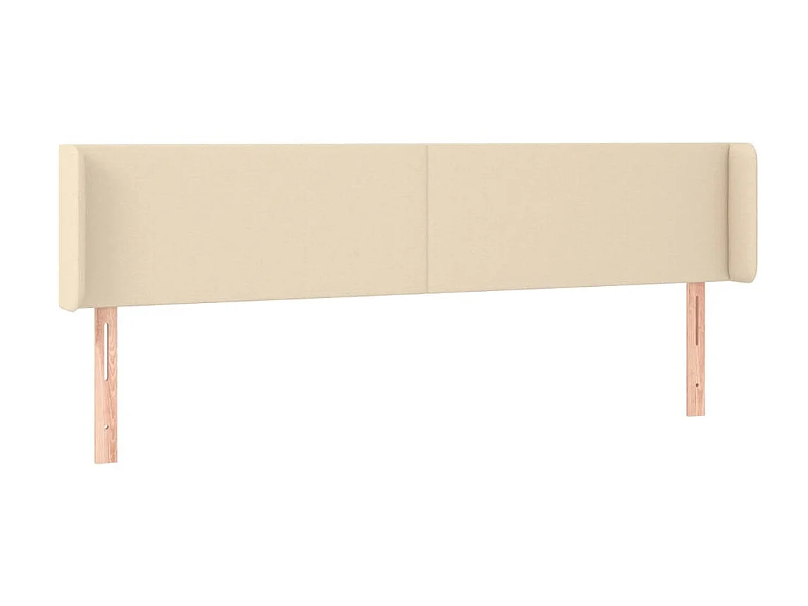Cabeceira com orelhas Tecido Creme 183x16x78/88 cm
