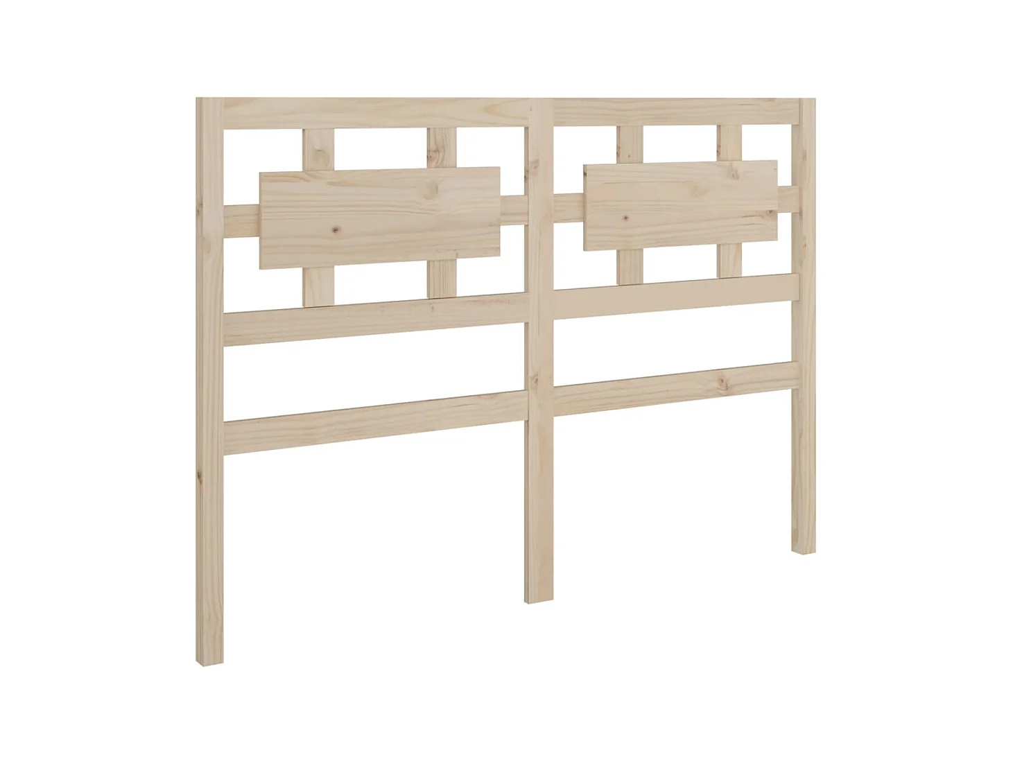 Hoofdbord 125,5x4x100 cm Massief grenenhout