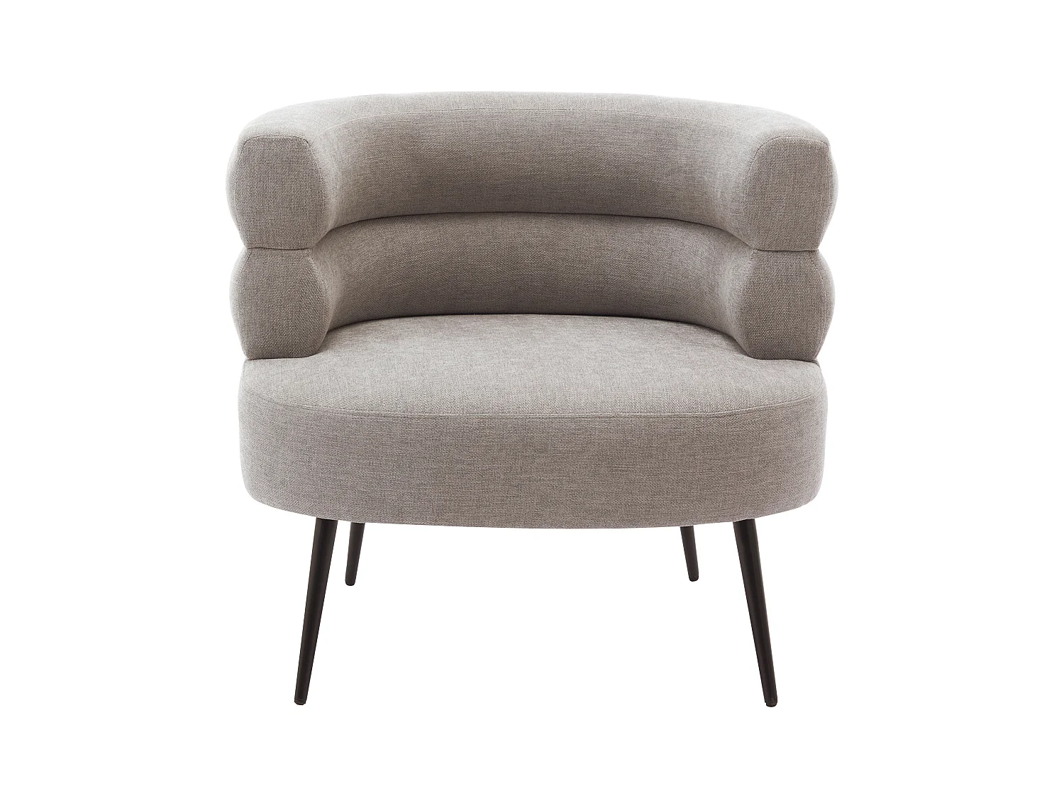 Sillón de tela gris CAMEDO