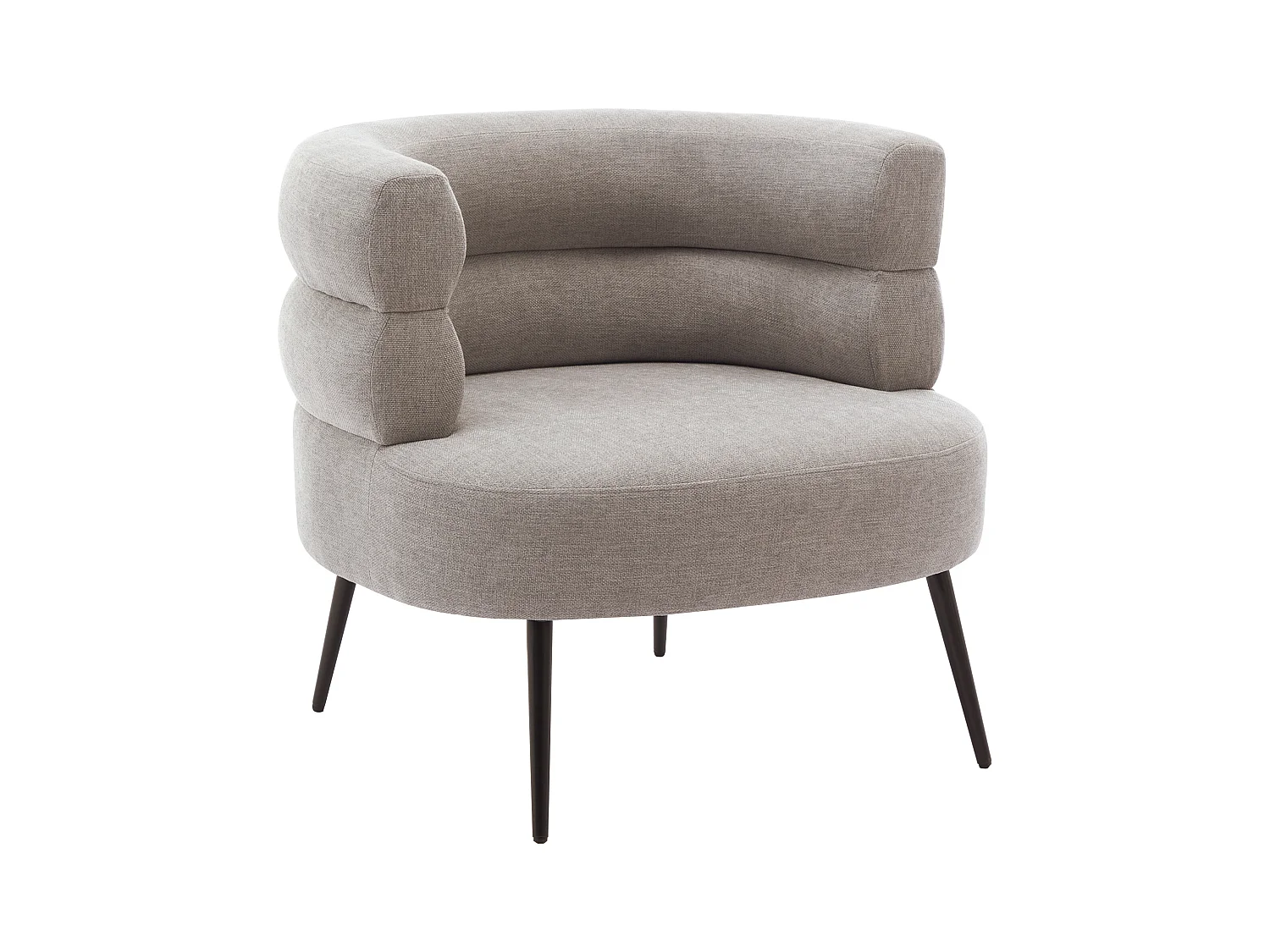 Sillón de tela gris CAMEDO