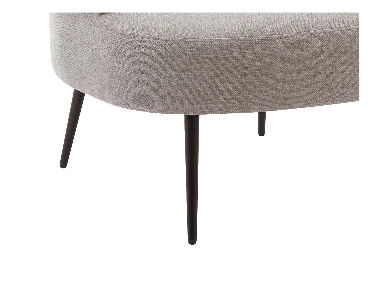 Sillón de tela gris CAMEDO