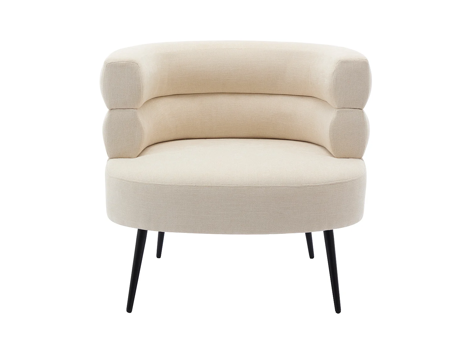 Sillón de tela beige CAMEDO