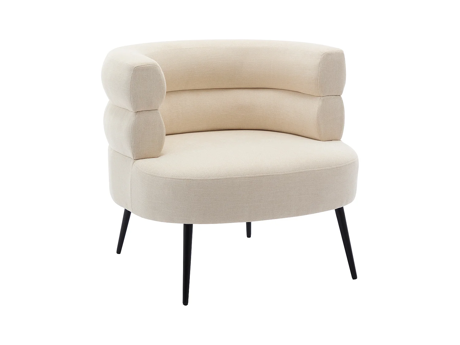Sillón de tela beige CAMEDO