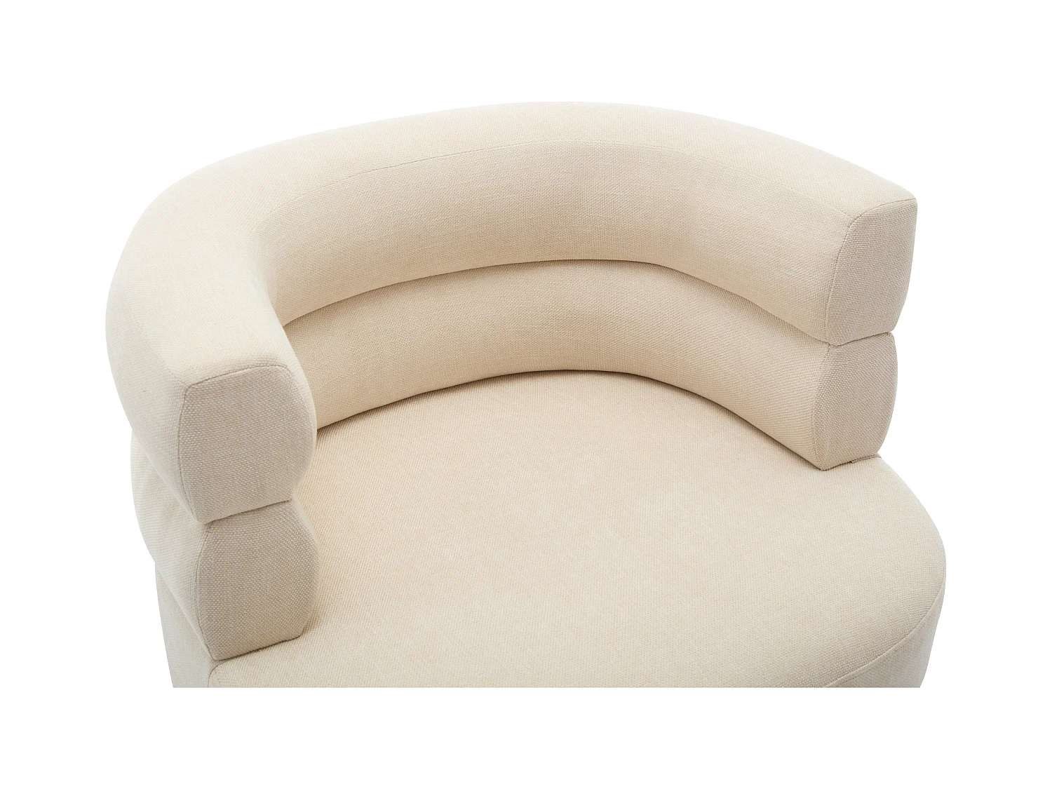 Sillón de tela beige CAMEDO