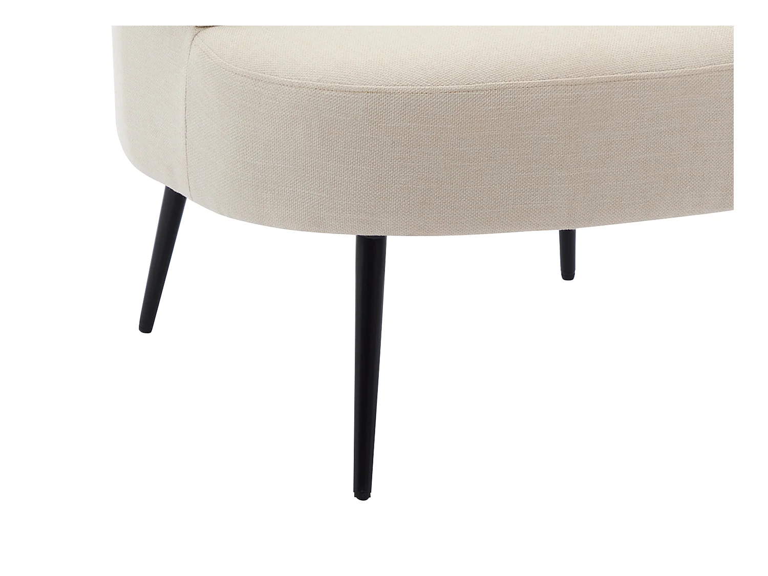 Sillón de tela beige CAMEDO