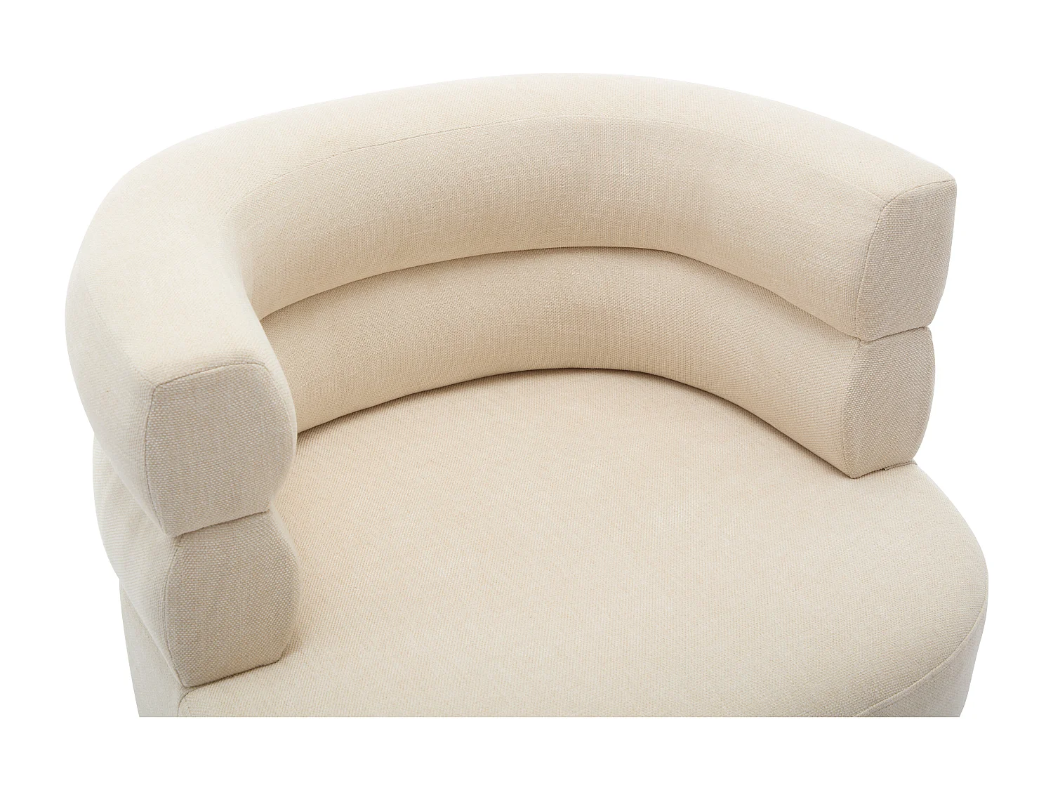 Fauteuil en tissu beige CAMEDO