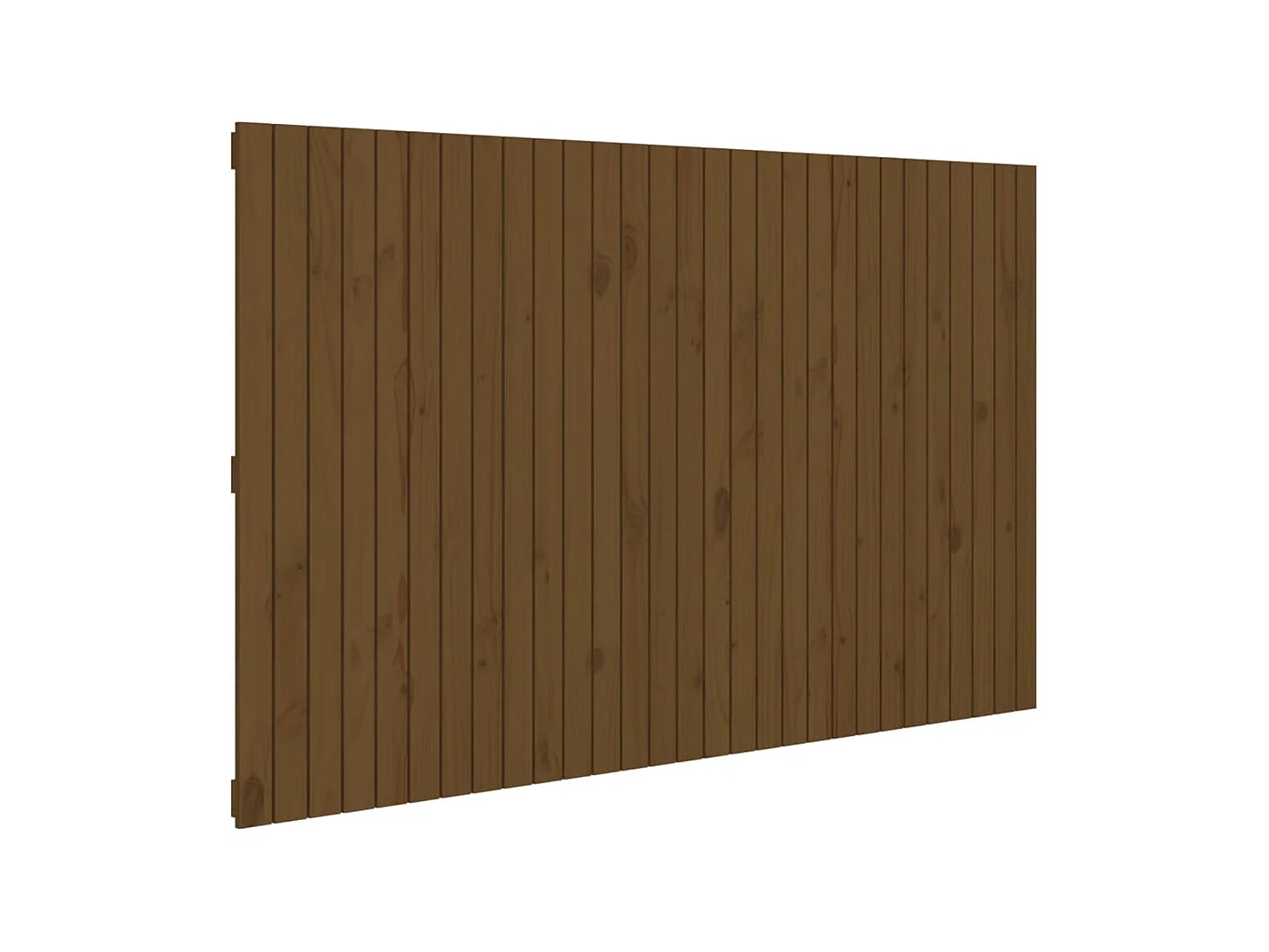 Tête de lit murale Marron miel 185x3x110 cm Bois massif de pin
