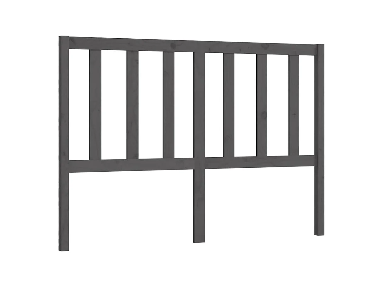 Tête de lit Gris 156x4x100 cm Bois massif de pin