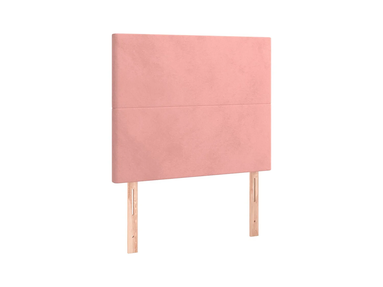 Têtes de lit 2 pcs Rose 90x5x78/88 cm Velours
