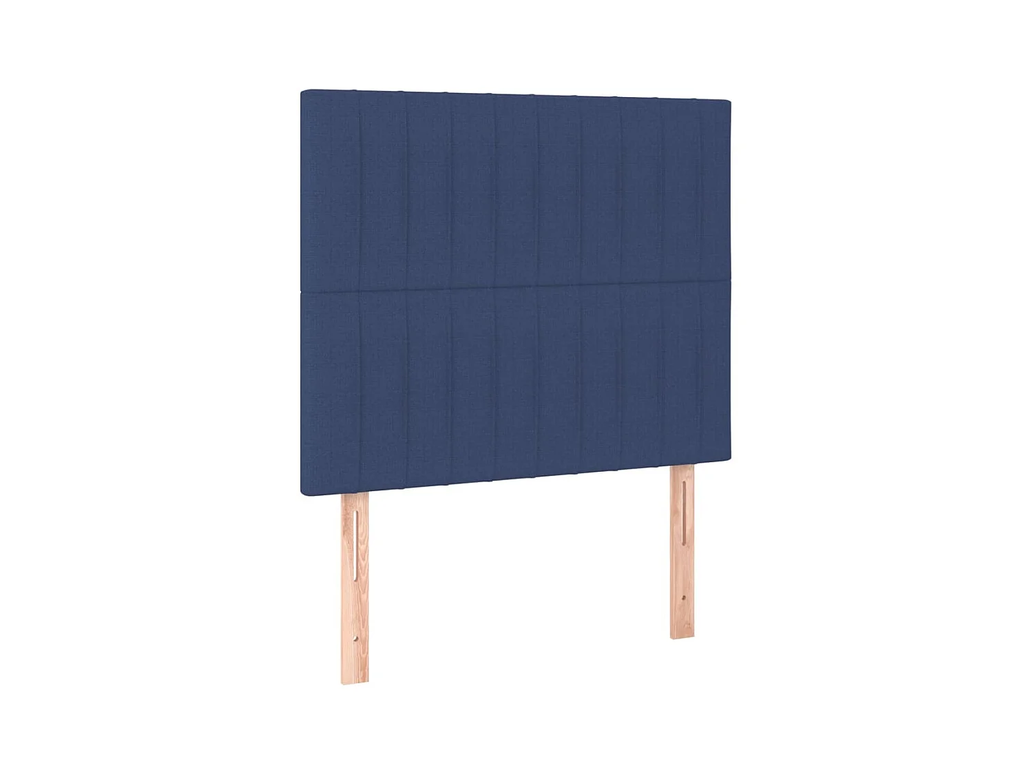 Hoofdborden 2 stuks Blauw 100x5x78/88 cm Stof