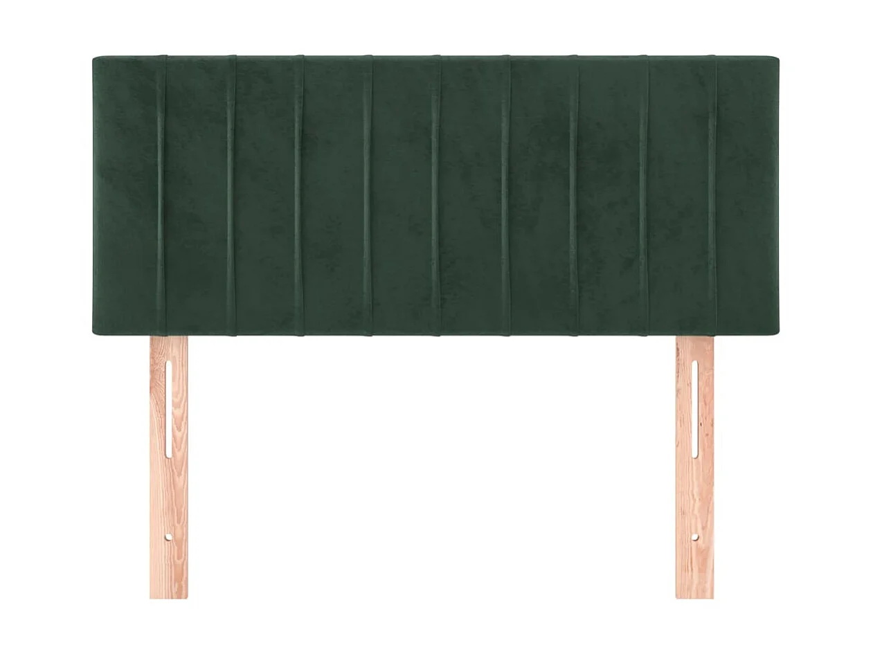 Tête de lit Vert foncé 90x5x78/88 cm Velours