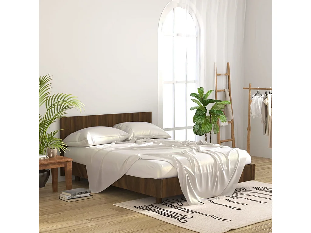 Testiera Rovere marrone 160x1,5x80 cm MDF