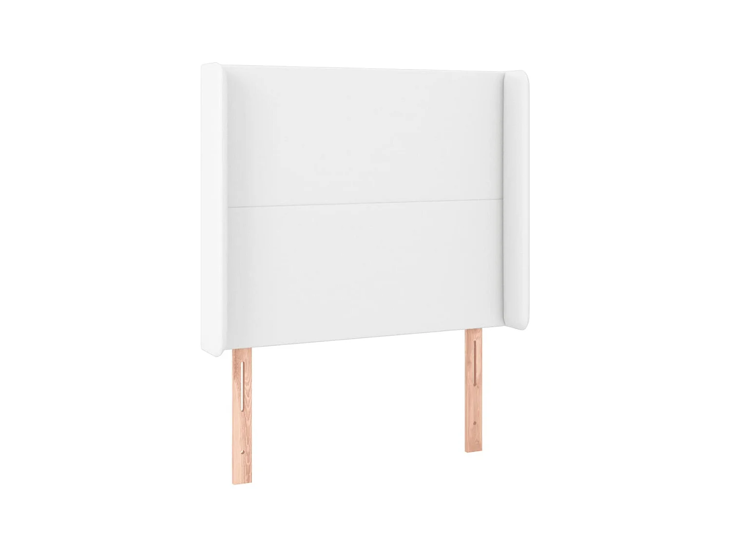 Tête de lit avec oreilles Blanc 83x16x118/128 cm Similicuir