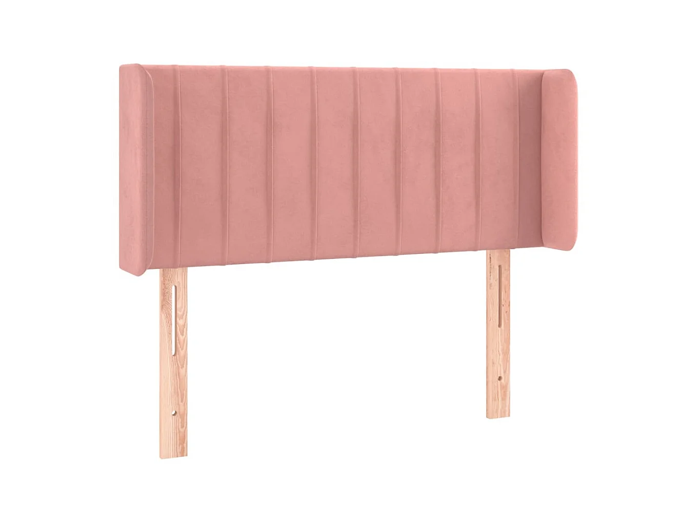 Tête de lit avec oreilles Rose 103x16x78/88 cm Velours