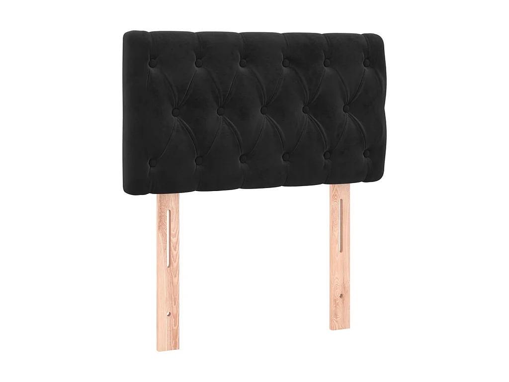 Tête de lit Noir 80x7x78/88 cm Velours