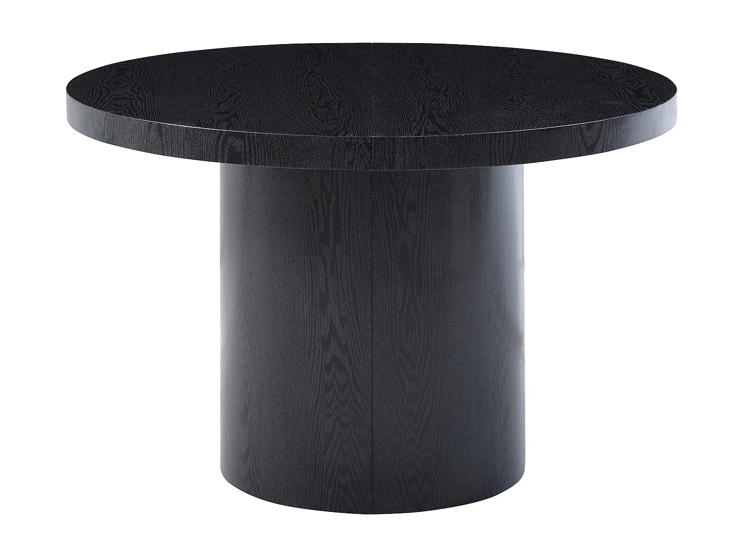 Table à manger extensible 4 à 12 personnes en MDF - Noir - SIDRINA