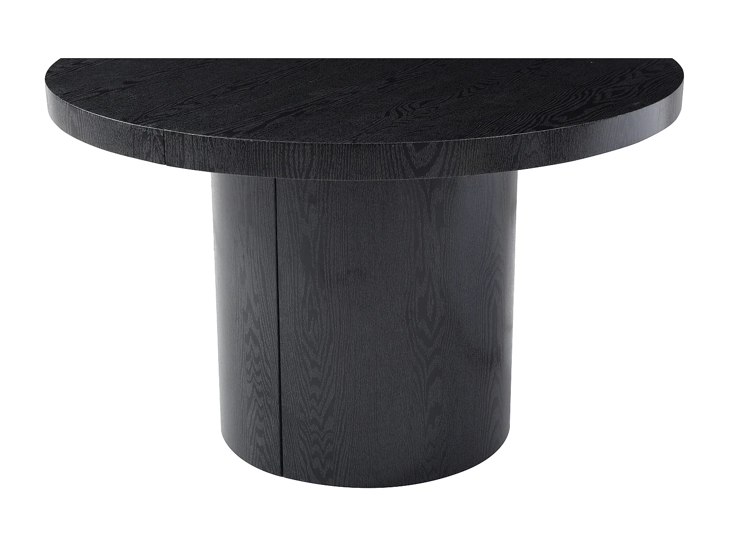 Table à manger extensible 4 à 12 personnes en MDF - Noir - SIDRINA