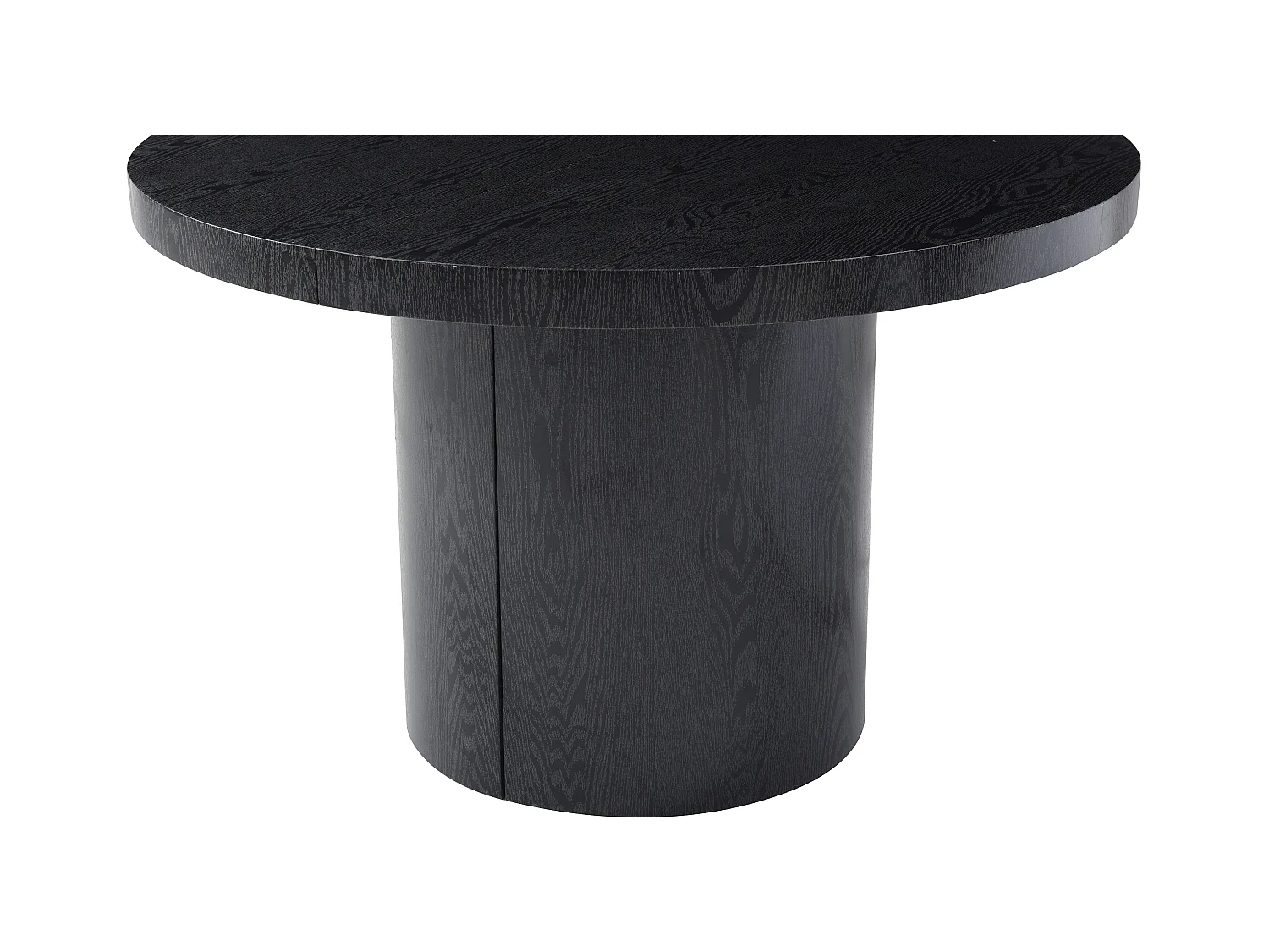 Mesa de comedor extensible 4 a 12 personas de MDF - Negro - SIDRINA