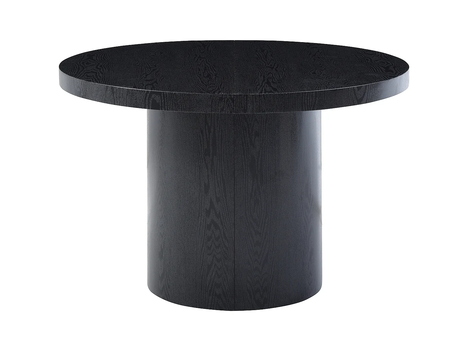 Mesa de comedor extensible 4 a 12 personas de MDF - Negro - SIDRINA