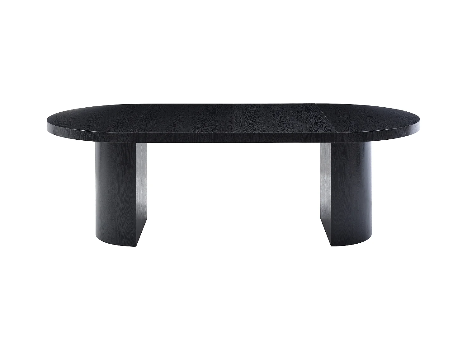 Mesa de comedor extensible 4 a 12 personas de MDF - Negro - SIDRINA