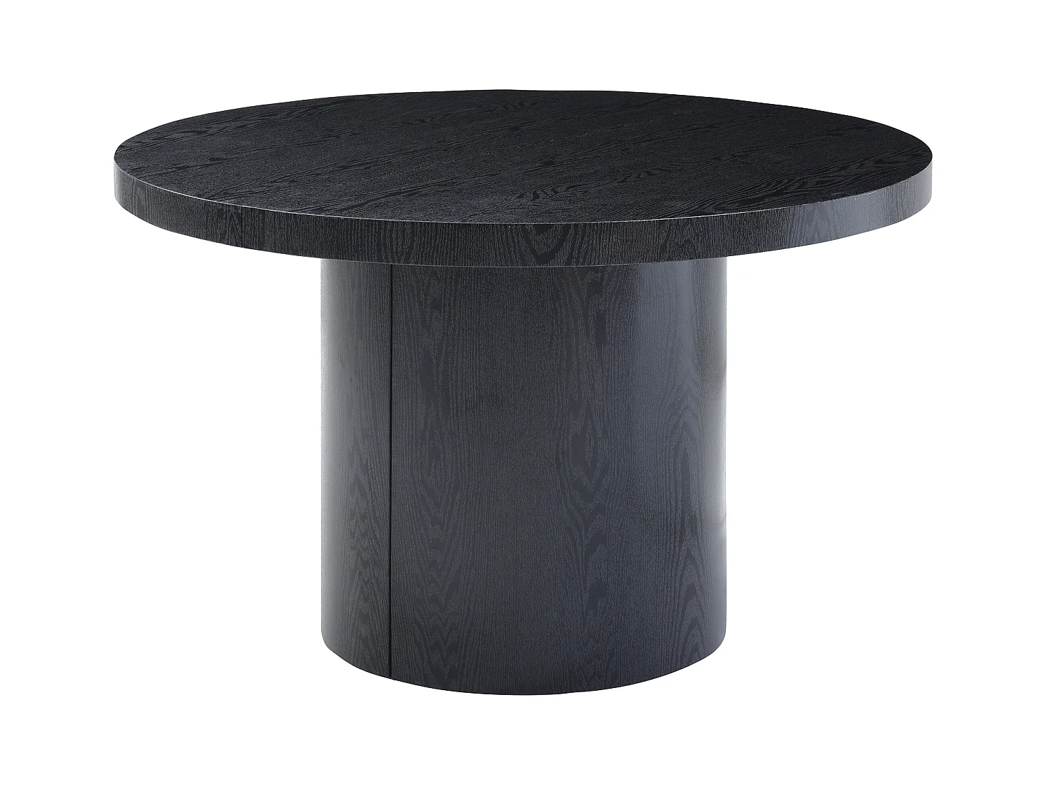Mesa de comedor extensible 4 a 12 personas de MDF - Negro - SIDRINA