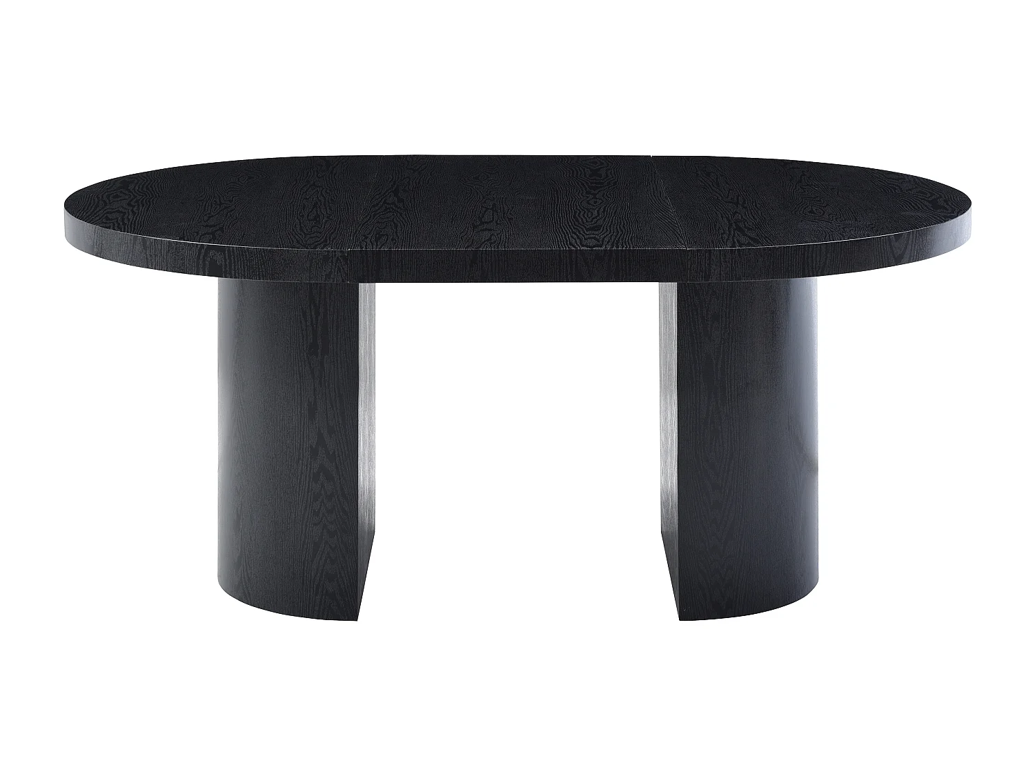 Tavolo da pranzo allungabile da 4 a 12 persone in MDF Nero - SIDRINA