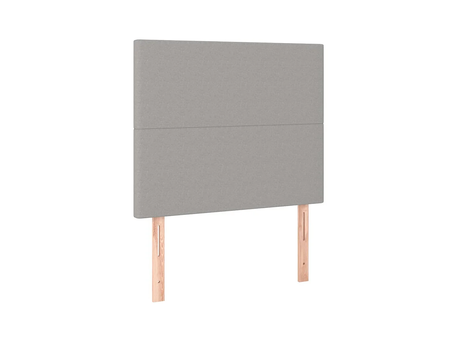 Têtes de lit 2 pcs Gris clair 100x5x78/88 cm Tissu