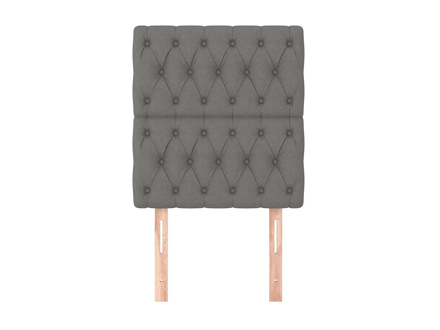 Têtes de lit 2 pcs Gris foncé 80x7x78/88 cm Tissu