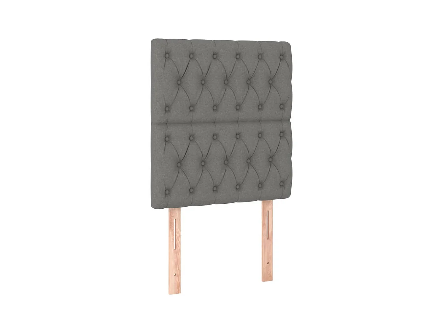 Têtes de lit 2 pcs Gris foncé 80x7x78/88 cm Tissu