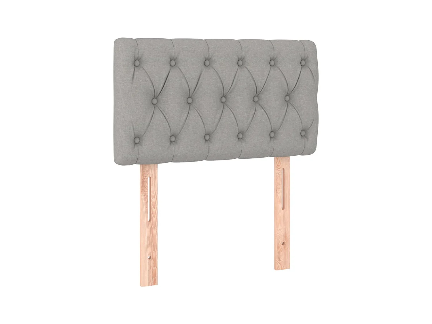 Tête de lit Gris clair 80x7x78/88 cm Tissu