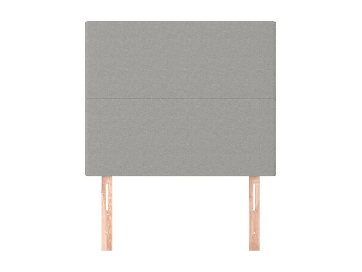 Têtes de lit 2 pcs Gris clair 80x5x78/88 cm Tissu