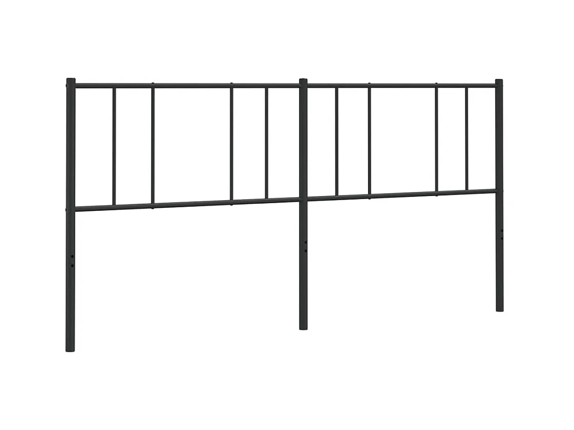 Tête de lit métal noir 200 cm