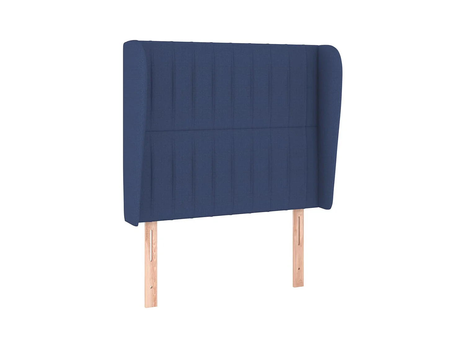 Tête de lit avec oreilles Bleu 83x23x118/128 cm Tissu