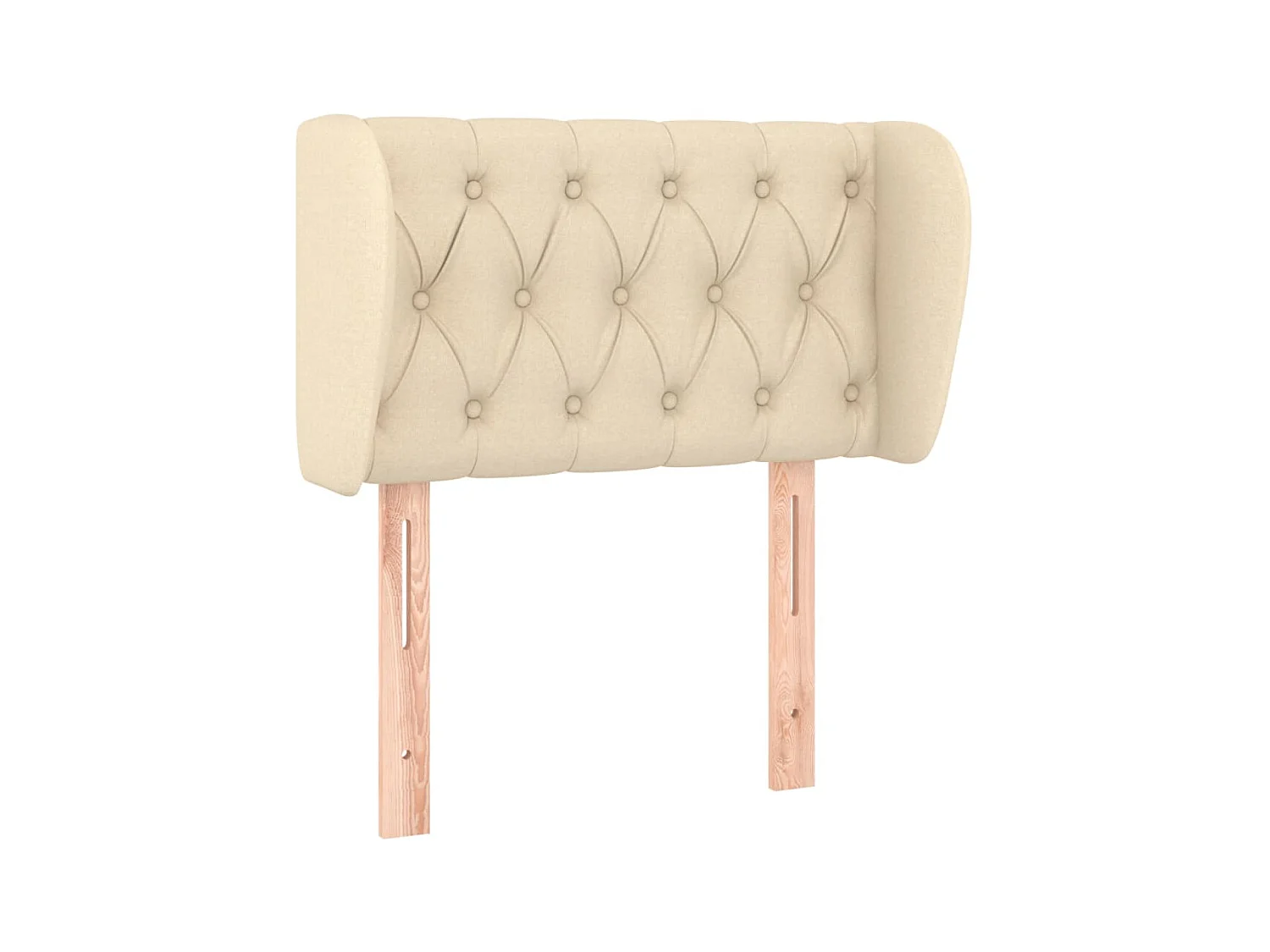 Tête de lit avec oreilles Crème 83x23x78/88 cm Tissu