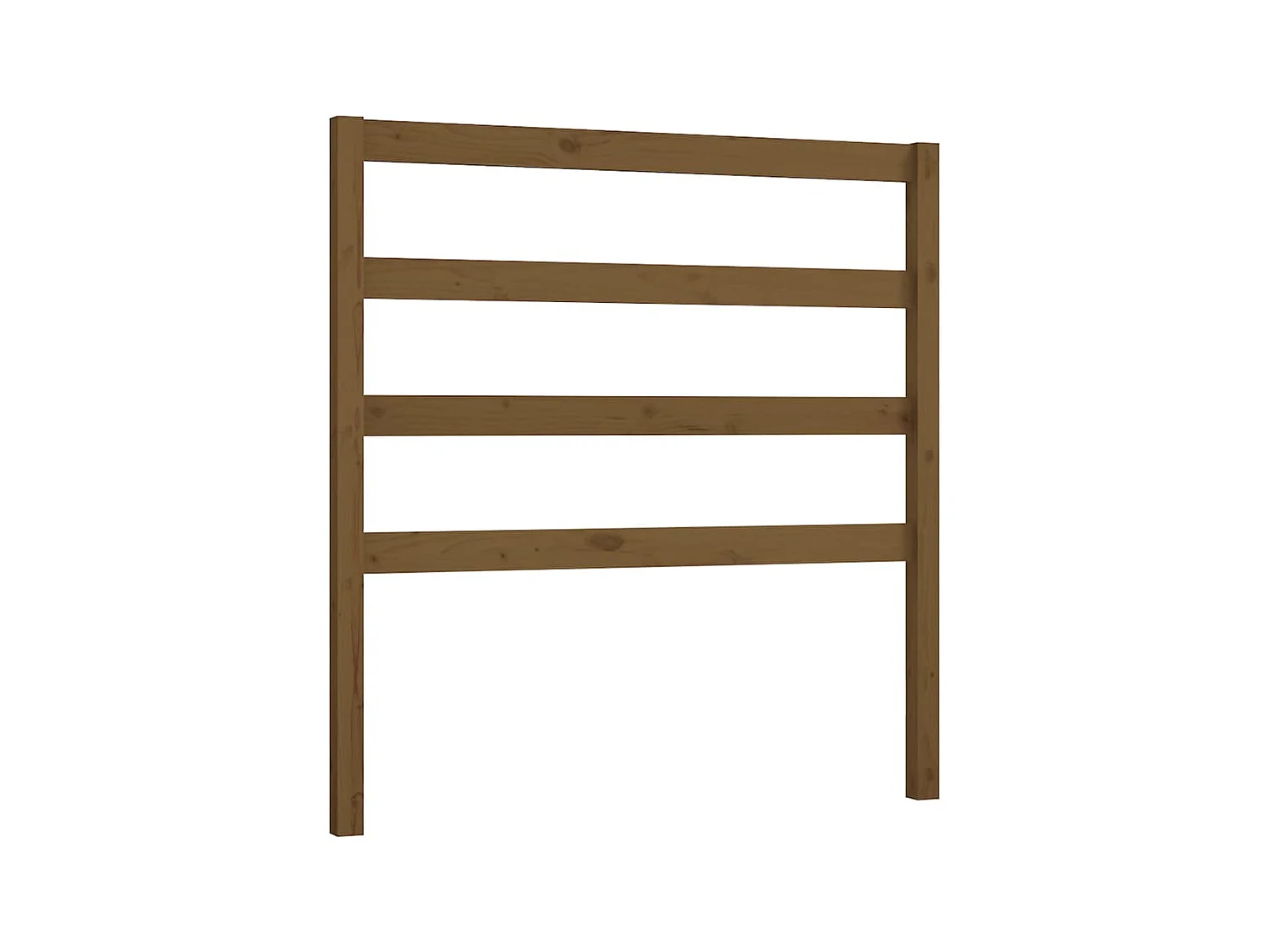 Testiera marrone miele 106x4x100 cm Legno di pino massiccio