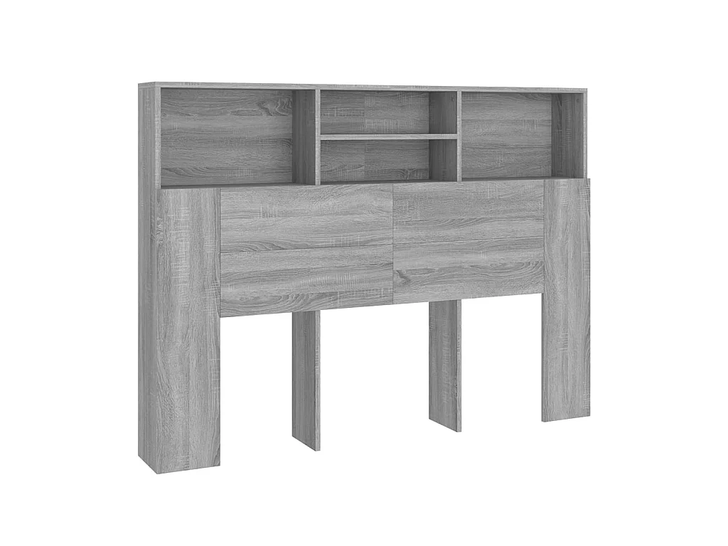 Sonoma grijze hoofdbordkast 140x19x103,5 cm