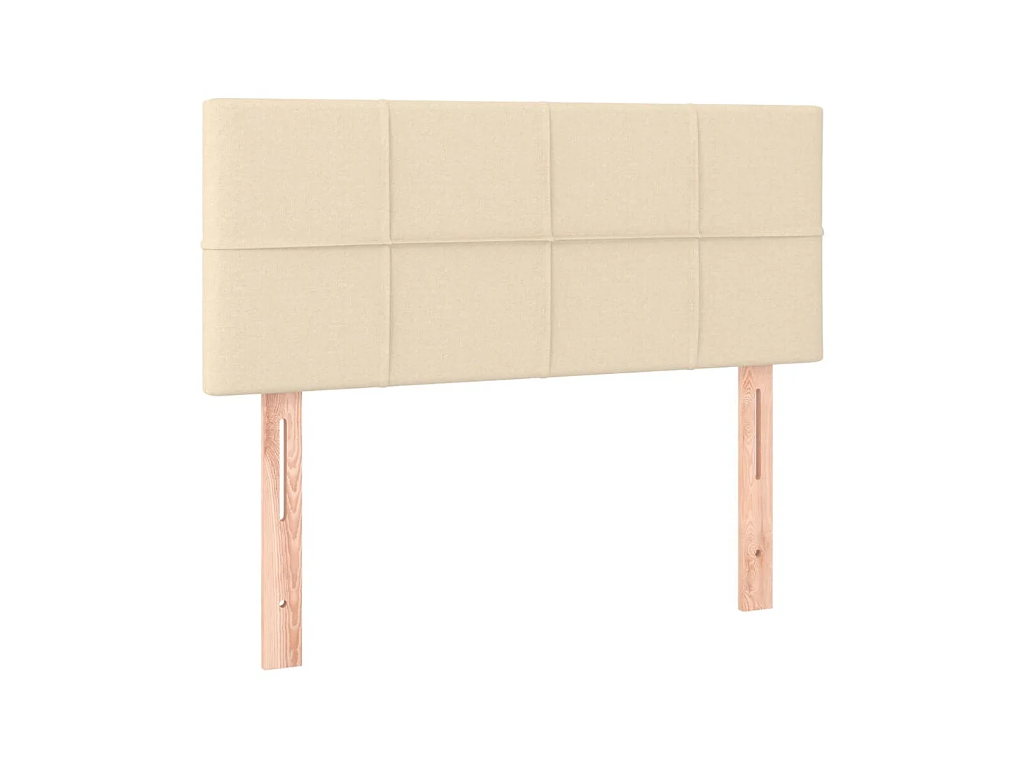 Hoofdbord Crème 100x5x78/88 cm Stof