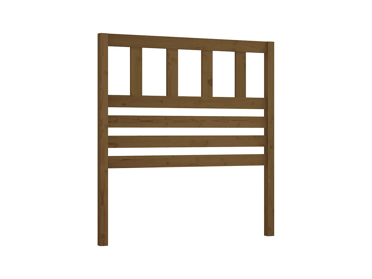 Honingbruin hoofdeinde 106x4x100 cm Massief grenenhout