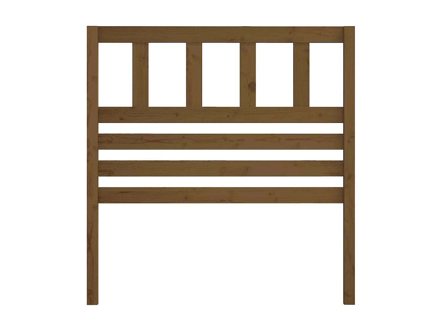 Tête de lit Marron miel 106x4x100 cm Bois massif de pin