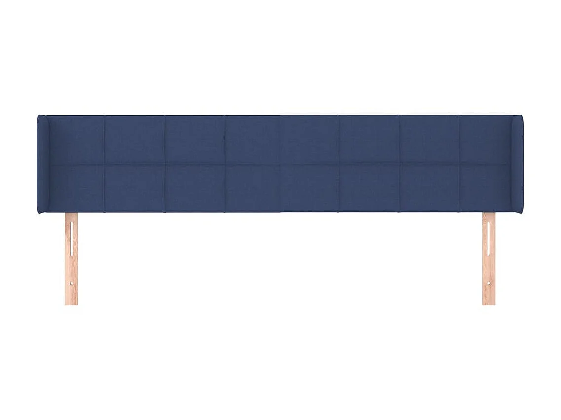 Testiera con orecchie Blu 183x16x78/88 cm Tessuto