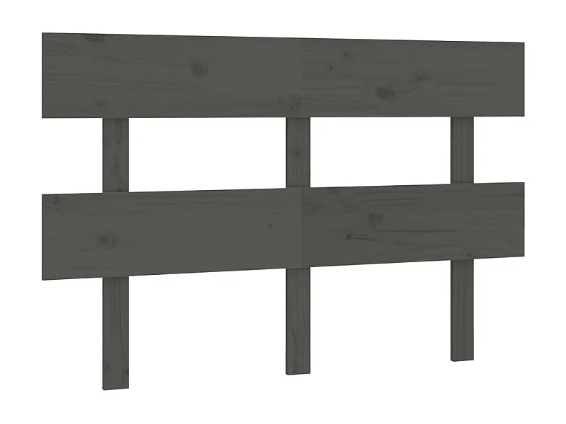 Tête de lit Gris 138x3x81 cm Bois massif de pin
