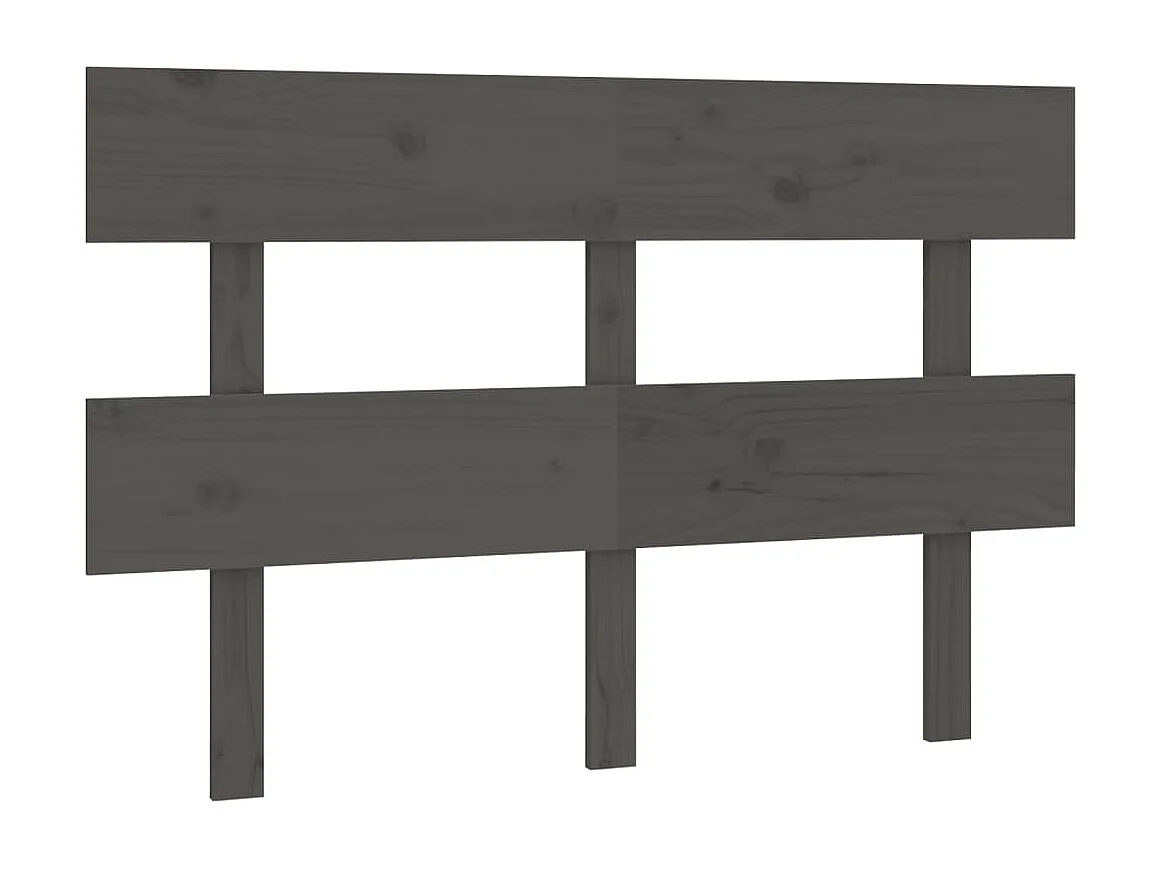 Tête de lit Gris 138x3x81 cm Bois massif de pin