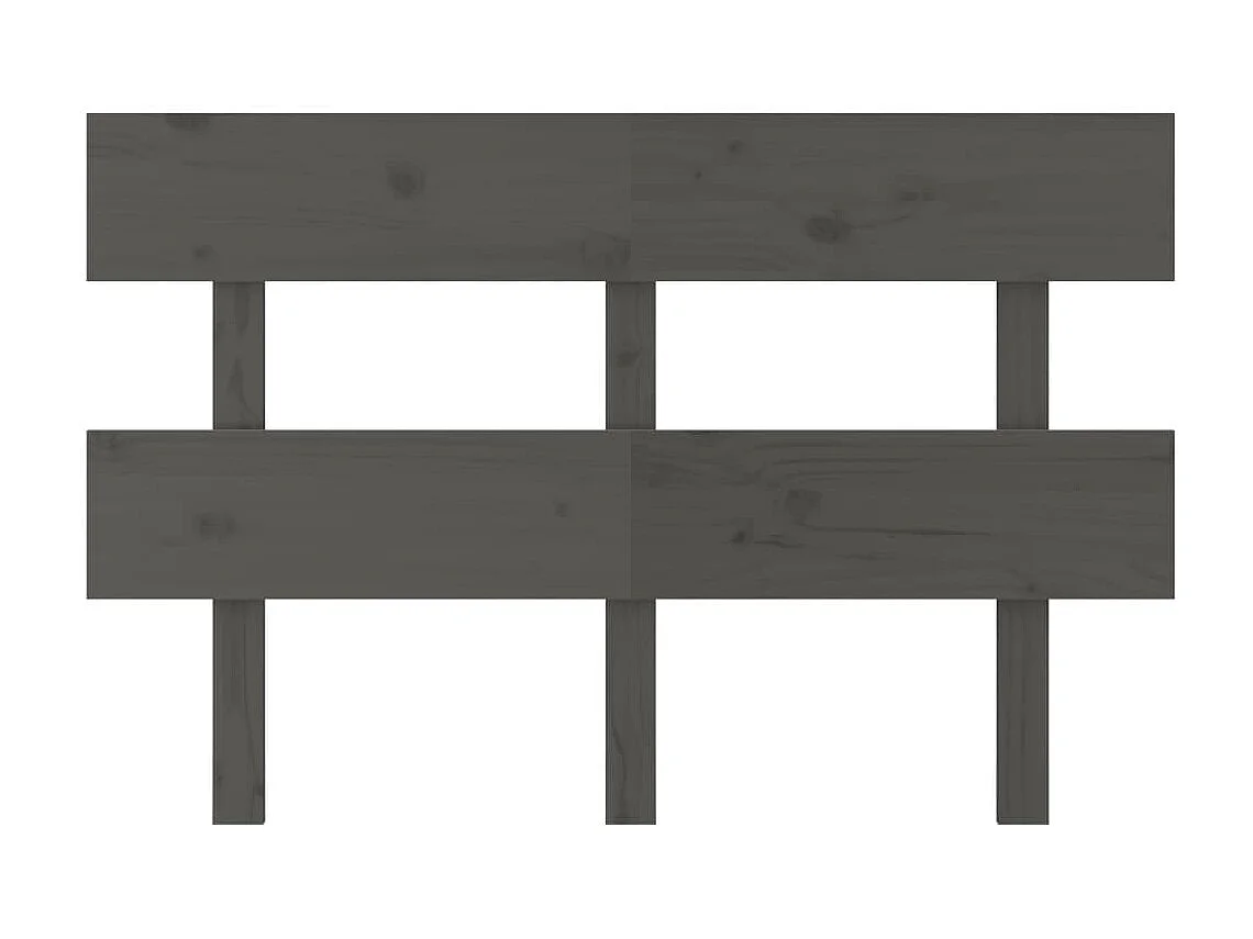 Tête de lit Gris 138x3x81 cm Bois massif de pin
