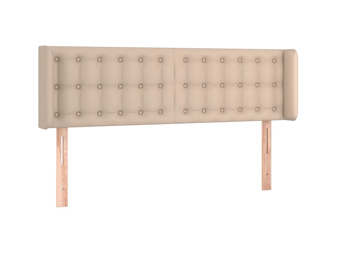 Tête de lit avec oreilles Cappuccino 147x16x78/88 cm Similicuir