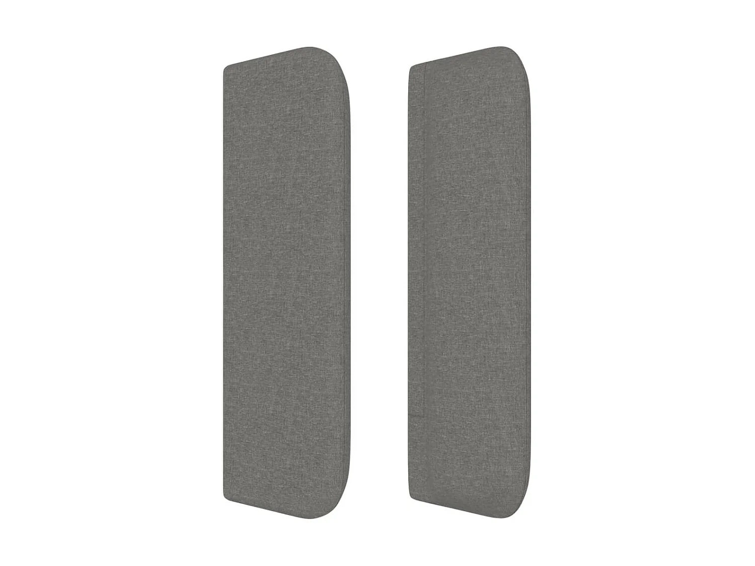 Cabeceira com orelhas Cinza escuro 103x16x78/88 cm Tecido