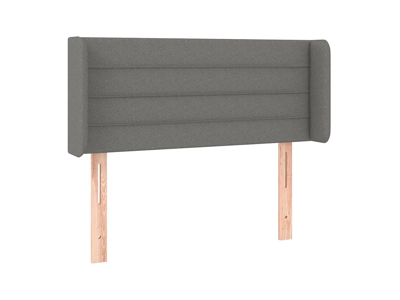 Kopfteil mit Ohren Dunkelgrau 103x16x78/88 cm Stoff